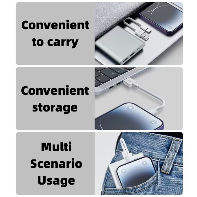 Cáp Sạc / Truyền Dữ Liệu Mini 22cm Với chip Thông Minh Bảo Vệ Cho iPhone