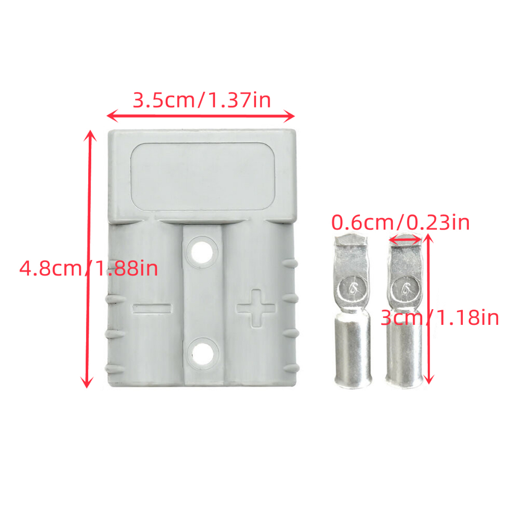 Đầu Nối Dây Cáp Nguồn Điện Nhanh 50A Anderson Cho Xe Hơi