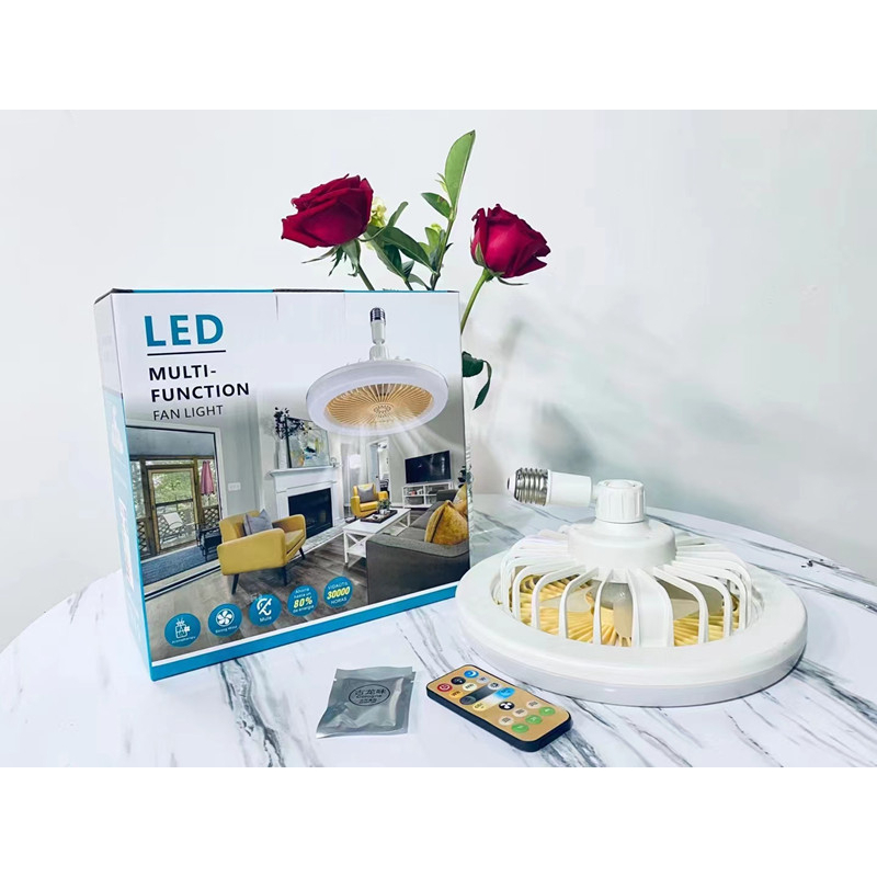 Quạt Trần 30W Với Bóng Đèn E27 5 Cánh 3 Tốc Độ Điều Chỉnh Được Tiện Dụng  Có Quạt Làm Mát Cho Nhà Ở  Văn Phòng Phòng Ngủ