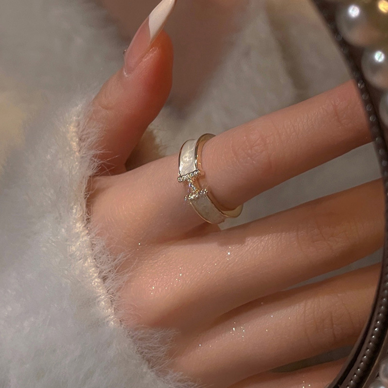Nhẫn Nữ Mạ Vàng Đính Đá Zircon Thời Trang