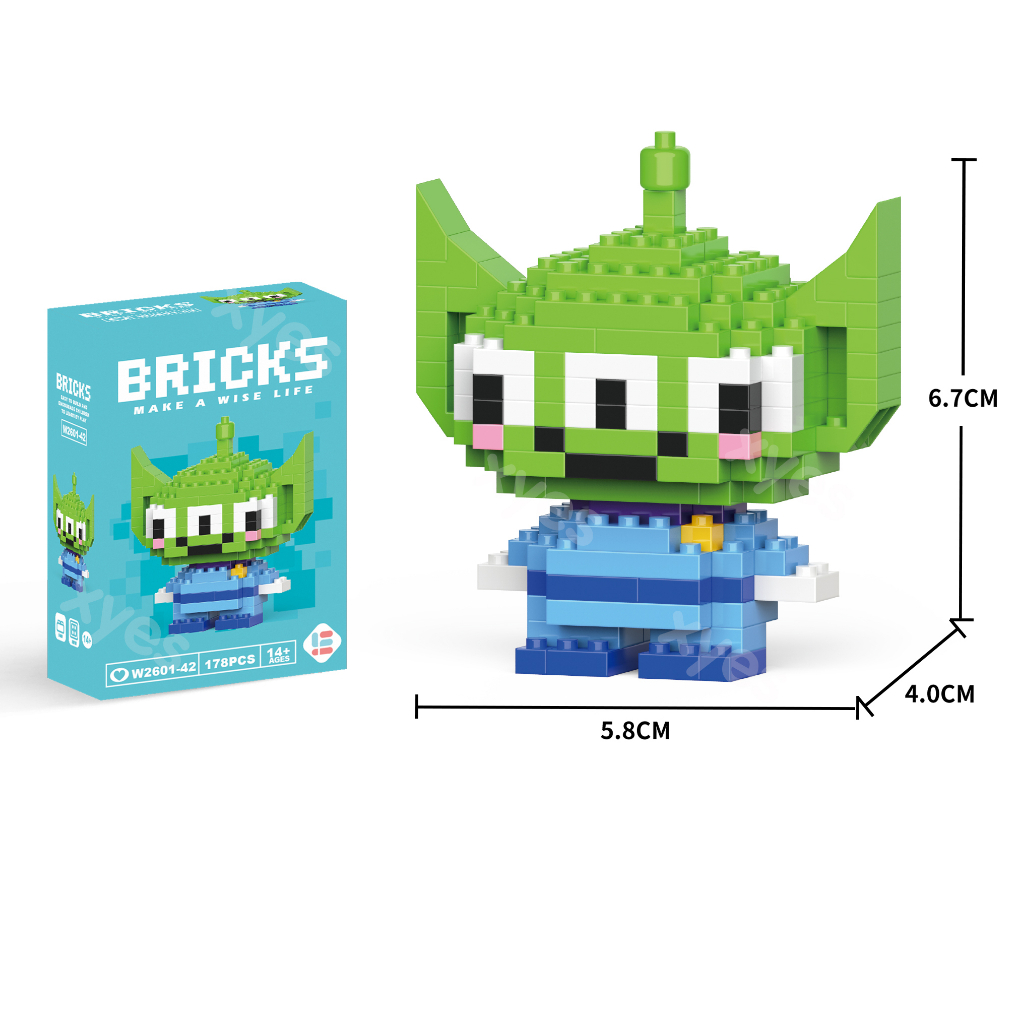 Bộ Đồ Chơi Lắp Ráp Hình Động Vật Dễ Thương Cho Bé