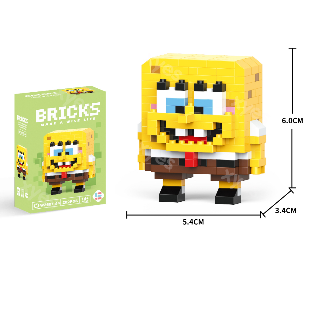 Bộ Đồ Chơi Lắp Ráp Hình Động Vật Dễ Thương Cho Bé