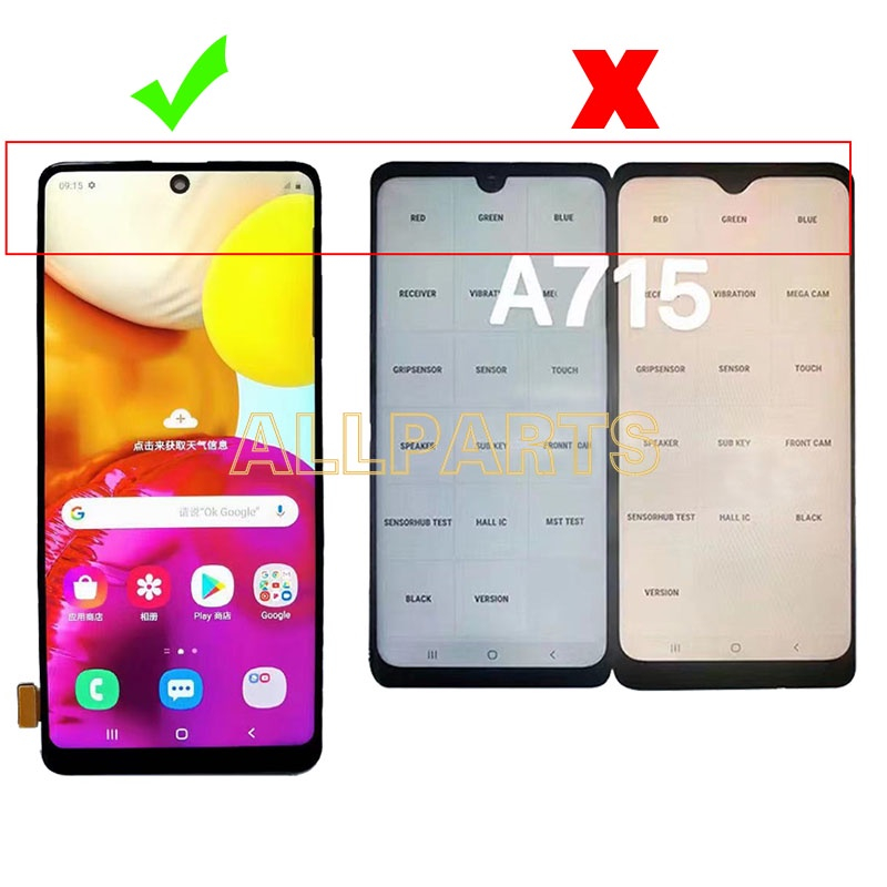 Màn hình thay thế ALLPARTS cho điện thoại SAMSUNG Galaxy A71 A715
