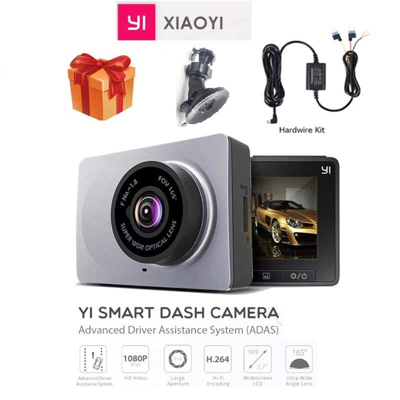 XIAOMI Bộ Camera Hành Trình Thông Minh Cho Xe Hơi ADAS 2.7 Full HD 1080P