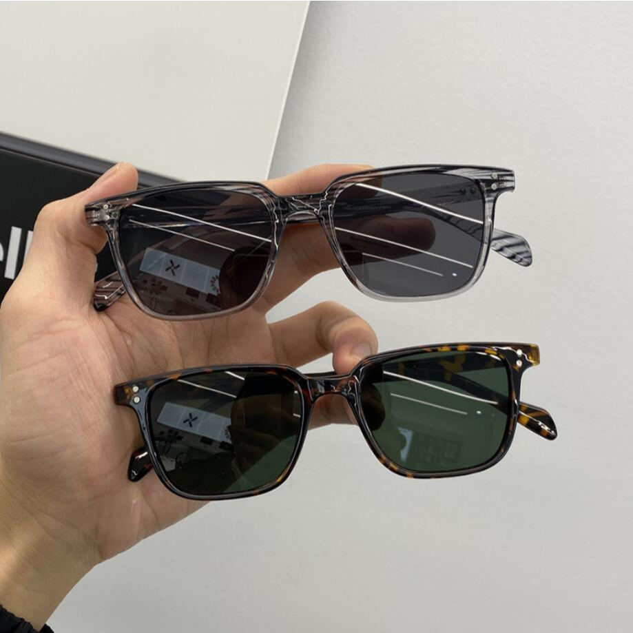 Kilii Kính Mát Gọng Thấp Màu Đen Phong Cách Retro Unisex
