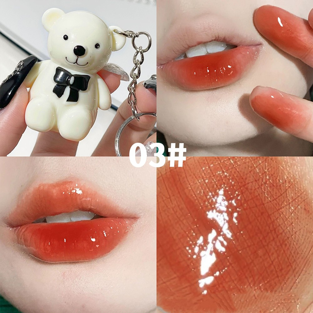 ArtValue Gấu Nhỏ Móc Chìa Son môi Khóa  Mờ Màu Bền Lâu Học Sinh Son môi