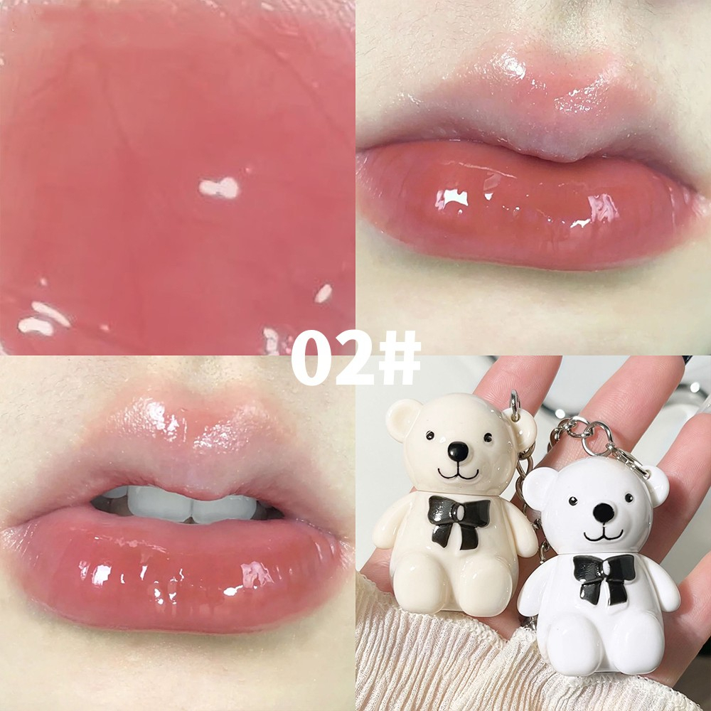 ArtValue Gấu Nhỏ Móc Chìa Son môi Khóa  Mờ Màu Bền Lâu Học Sinh Son môi
