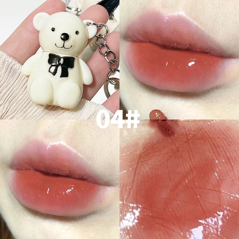 ArtValue Gấu Nhỏ Móc Chìa Son môi Khóa  Mờ Màu Bền Lâu Học Sinh Son môi