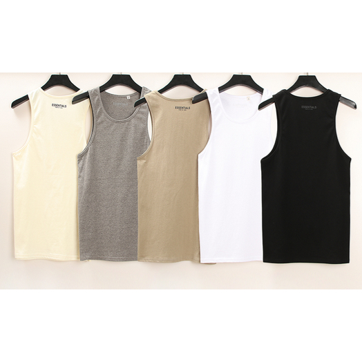 Thời Trang Mùa Hè Giải Trí Với Túi Nhựa Bạc Cao Cấp Sợ Thần Thiết Yếu Sương Mù Áo vest Không Tay Dáng Rộng Cho Nam Và Nữ Cùng Phong Cách