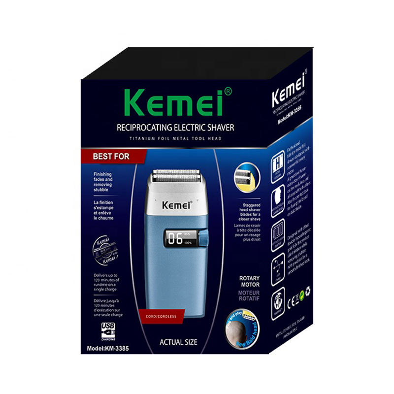 Tông Đơ Cạo Râu Kemei KM-3385 Cho Nam Sạc Usb TYPE-C