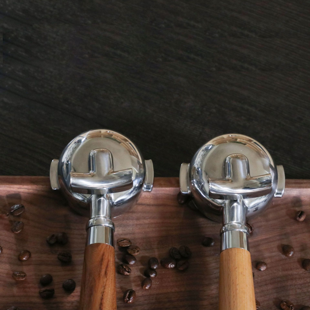 1pc 58mm Cà Phê Không Đáy Portafilter Fine Giá Đỡ Tiếp Liệu Phần