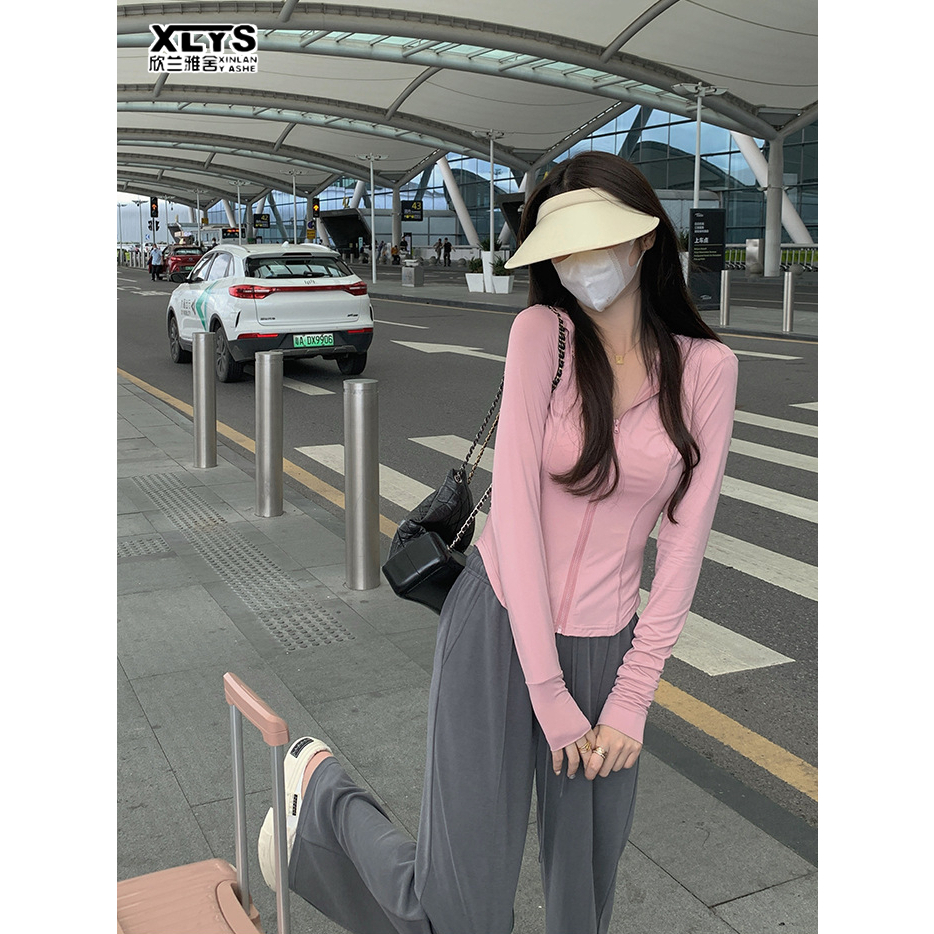 XIN LAN YA SHE Áo Khoác Chống Nắng Mỏng Thoáng Khí Chống Tia UV Mùa Hè Mới Cho Nữ