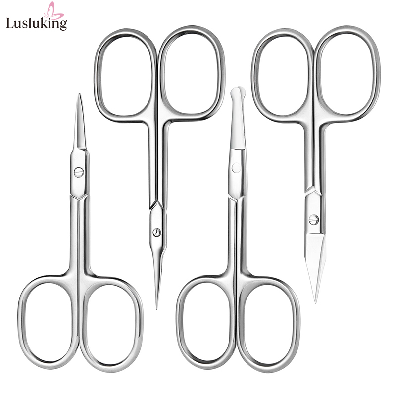 Lusluking Kéo cắt tỉa lông mũi/ móng tay Lusluking chất liệu thép không gỉ