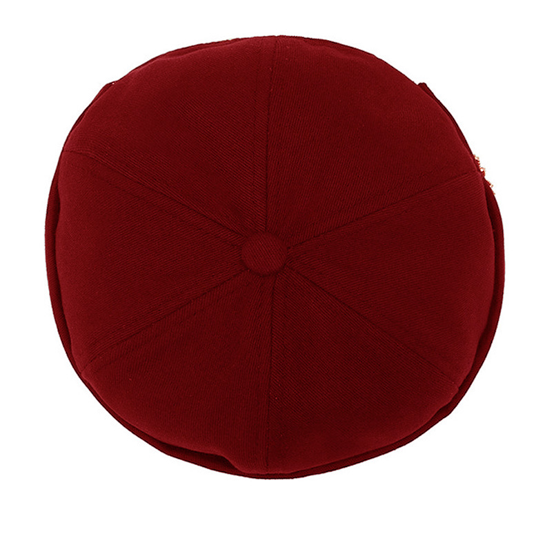 GaseryoMũ Beanie Không Vành Màu Trơn Phong Cách Vintage Cho Nam Và Nữ