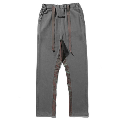 Quần Thể Thao Phối Màu Xám Thời Trang Thu Đông Cho Nam Nữ