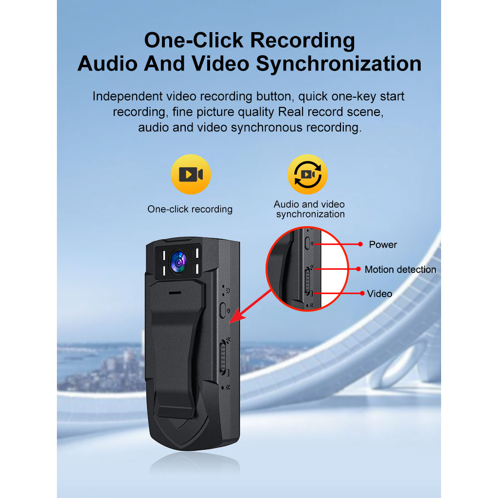 Máy Quay Mini 1080P Kỹ Thuật Số Phát Hiện Chuyển Động Ban Đêm