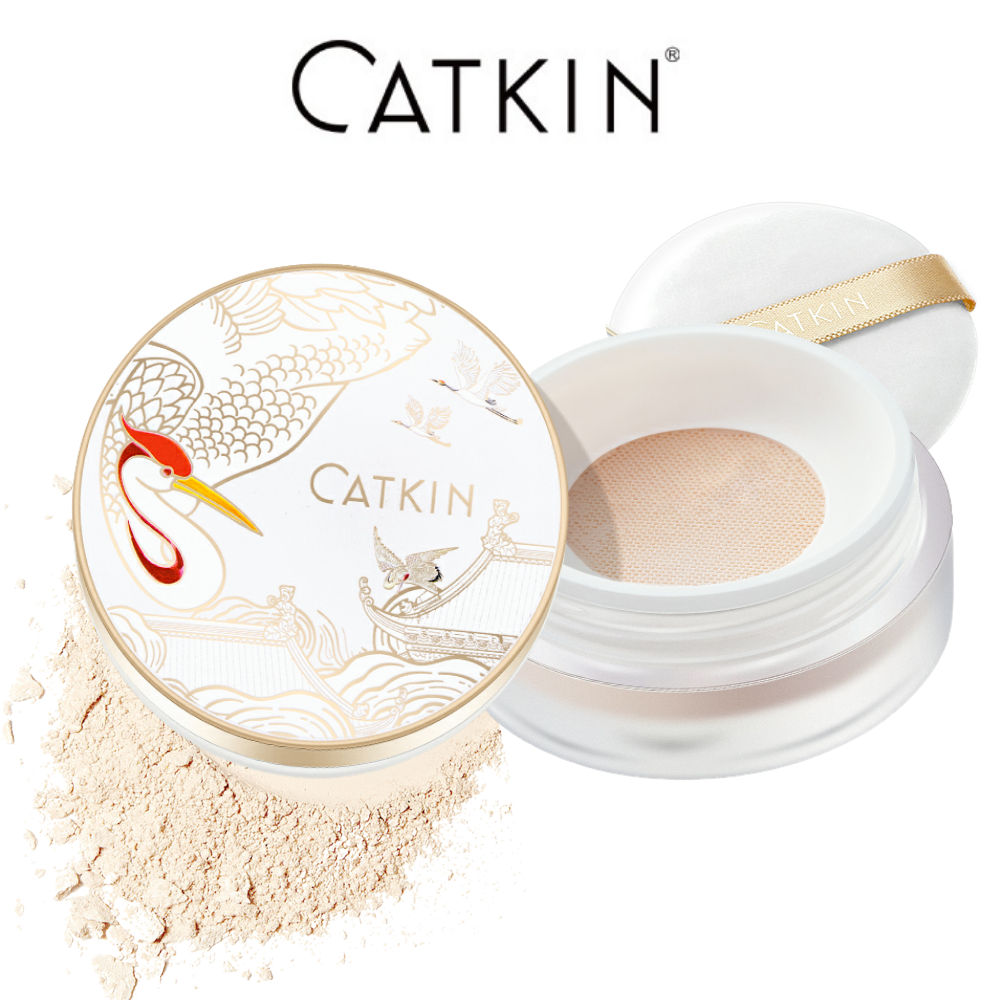 Phấn phủ kiềm dầu dạng bột CATKIN trang điểm chuyên nghiệp hiệu quả cao 7.5g