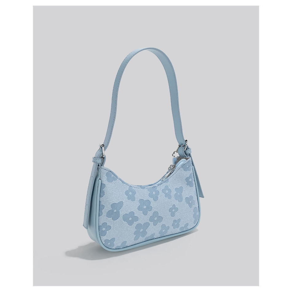 Ielgy Túi Đeo Chéo Dây Xích Đính Hoa Chất Lượng Cao