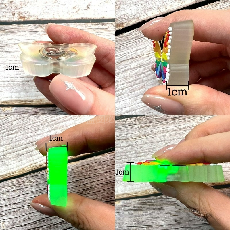 （1pc Led Sticker 3D SHOE CHARM）Đèn LED Hình Đôi Giày Dùng Trang Trí Halloween-AA107