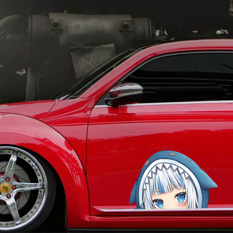 1 Miếng Dán Hình Anime Dễ Thương 5.1 '' Trang Trí Xe Hơi Laptop