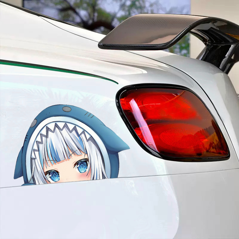 1 Miếng Dán Hình Anime Dễ Thương 5.1 '' Trang Trí Xe Hơi Laptop