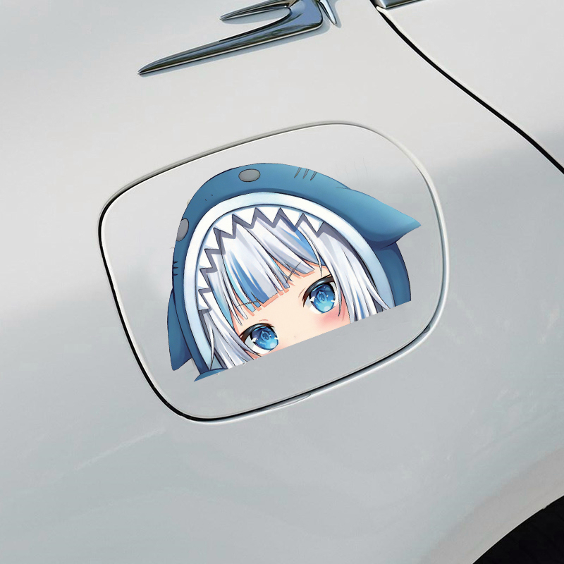 1 Miếng Dán Hình Anime Dễ Thương 5.1 '' Trang Trí Xe Hơi Laptop