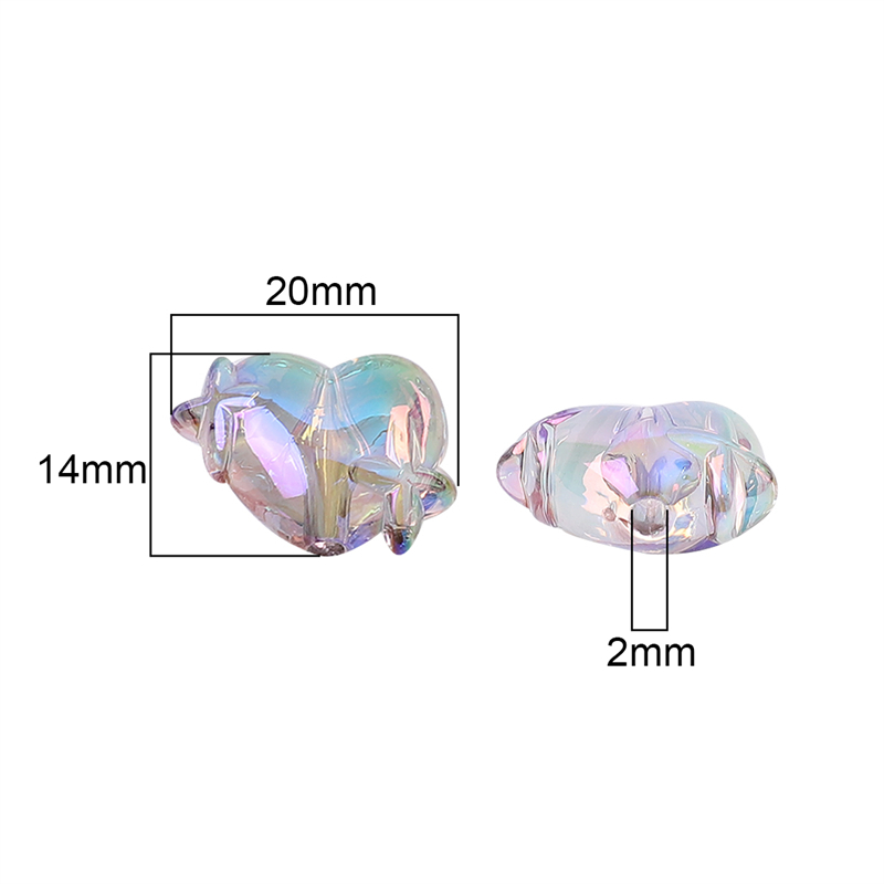 Chuỗi Hạt Pha Lê Nhiều Màu Kích Thước 20X14mm Dùng Làm Trang Sức DIY