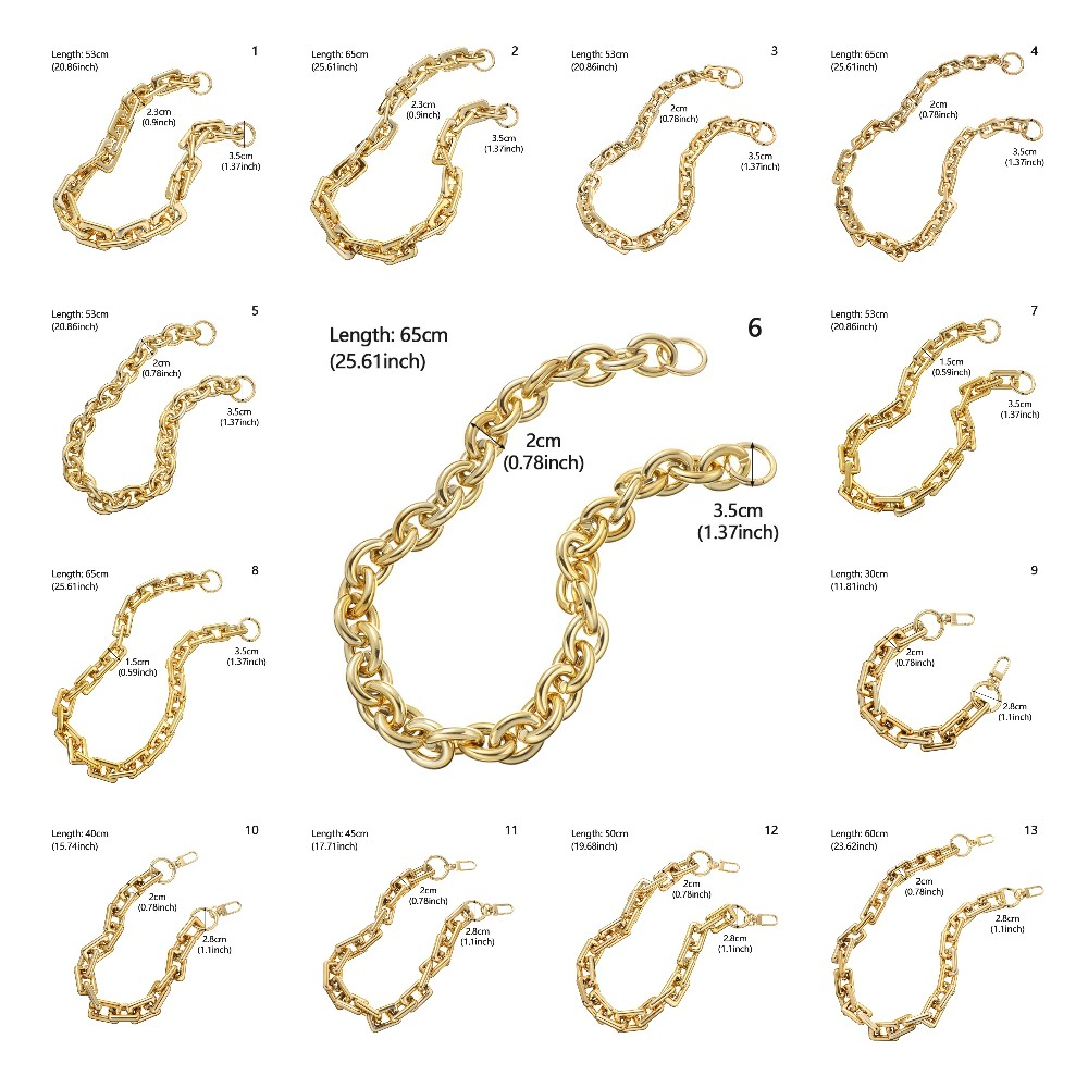 Phụ Kiện Dây Xích Kim Loại Trang Trí Túi Xách Nữ 1