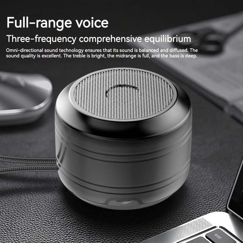 Loa Bluetooth Không Dây OKSJ A2 Mini Bằng Thép Siêu Trầm Giảm Tiếng Ồn Chất Lượng Cao