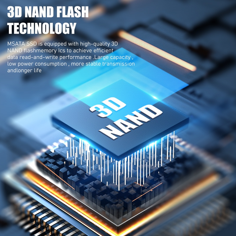 Ổ Cứng SSD mSATA 128GB 256GB 512GB 1TB 510MB / s Cho Máy Tính