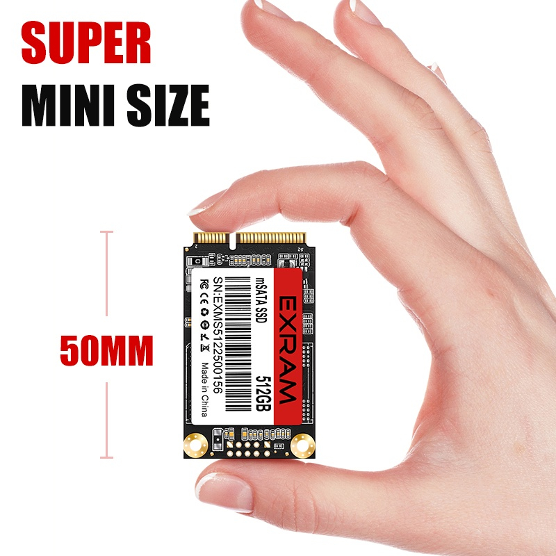 Ổ Cứng SSD mSATA 128GB 256GB 512GB 1TB 510MB / s Cho Máy Tính