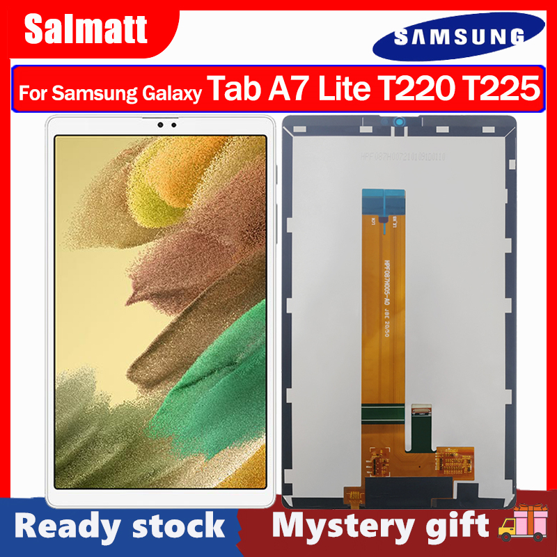 Màn hình hiển thị lcd tft gốc cho samsung galaxy tab a7 lite t220 t225 màn hình lcd màn hình cảm ứng số hóa thay thế lắp ráp bằng công cụ sửa chữa miễn phí