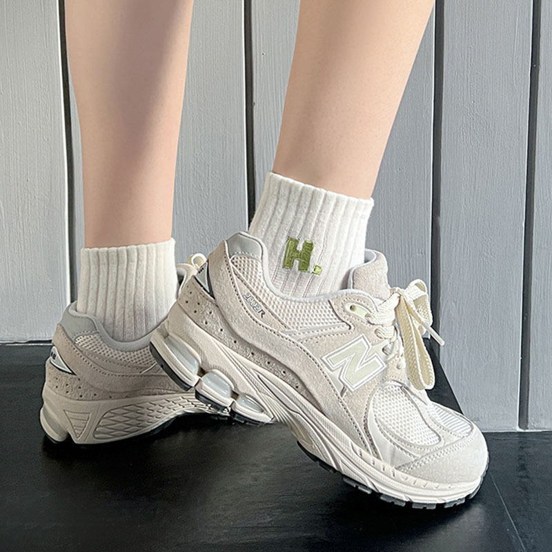 Tất cotton FHYL cổ ngắn thoáng khí phong cách thời trang Hàn Quốc