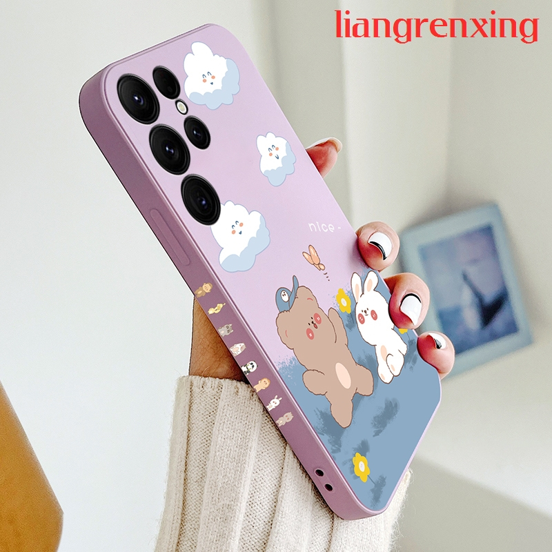Ốp lưng samsung s23 ultra samsung s23 plus samsung s23 5g Ốp Điện Thoại Silicon Mềm Chống Sốc Cho samsung s23 ultra samsung s23 plus samsung s23 5g YTXX01 viền vuông cute