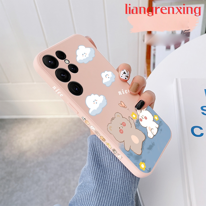 Ốp lưng samsung s23 ultra samsung s23 plus samsung s23 5g Ốp Điện Thoại Silicon Mềm Chống Sốc Cho samsung s23 ultra samsung s23 plus samsung s23 5g YTXX01 viền vuông cute