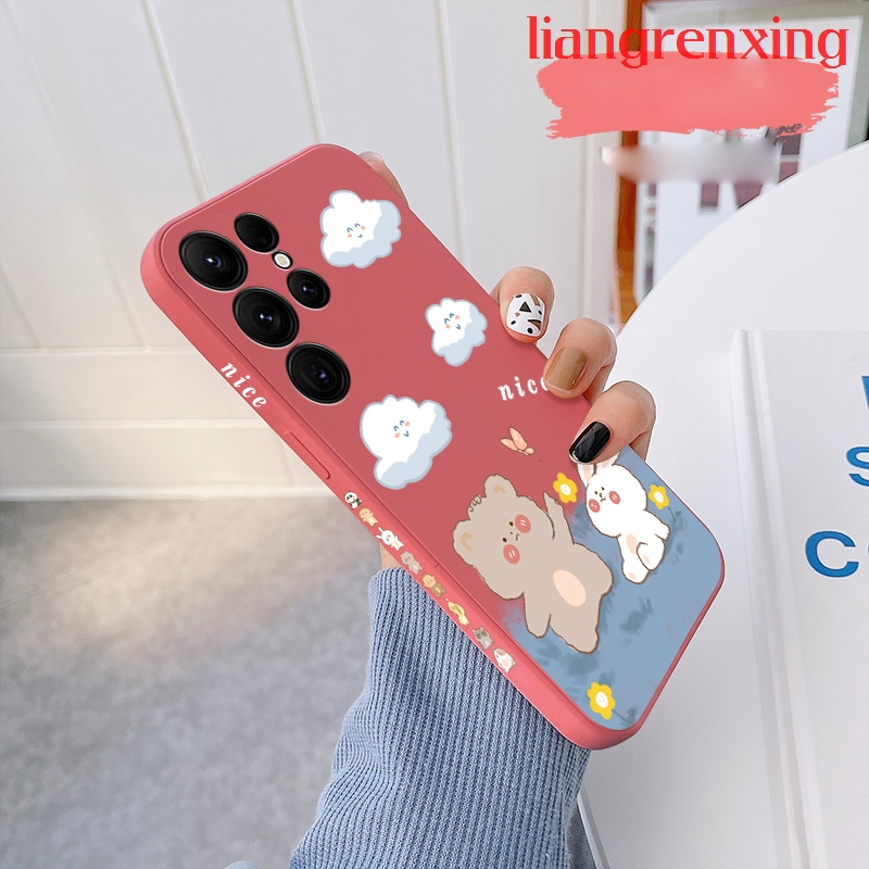 Ốp lưng samsung s23 ultra samsung s23 plus samsung s23 5g Ốp Điện Thoại Silicon Mềm Chống Sốc Cho samsung s23 ultra samsung s23 plus samsung s23 5g YTXX01 viền vuông cute