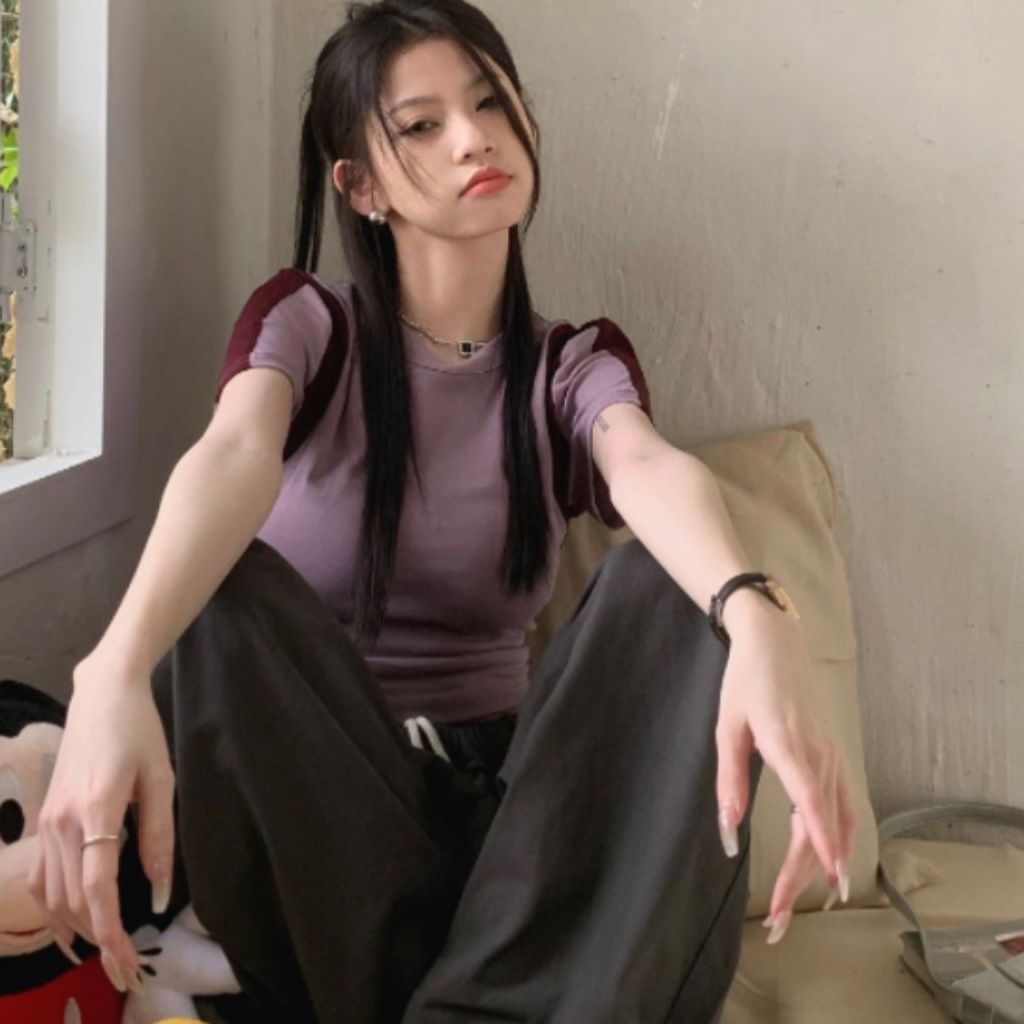 Quần Dài Lưng Cao Ống Rộng Phong Cách Mỹ Thời Trang Mùa Xuân Cho Nữ