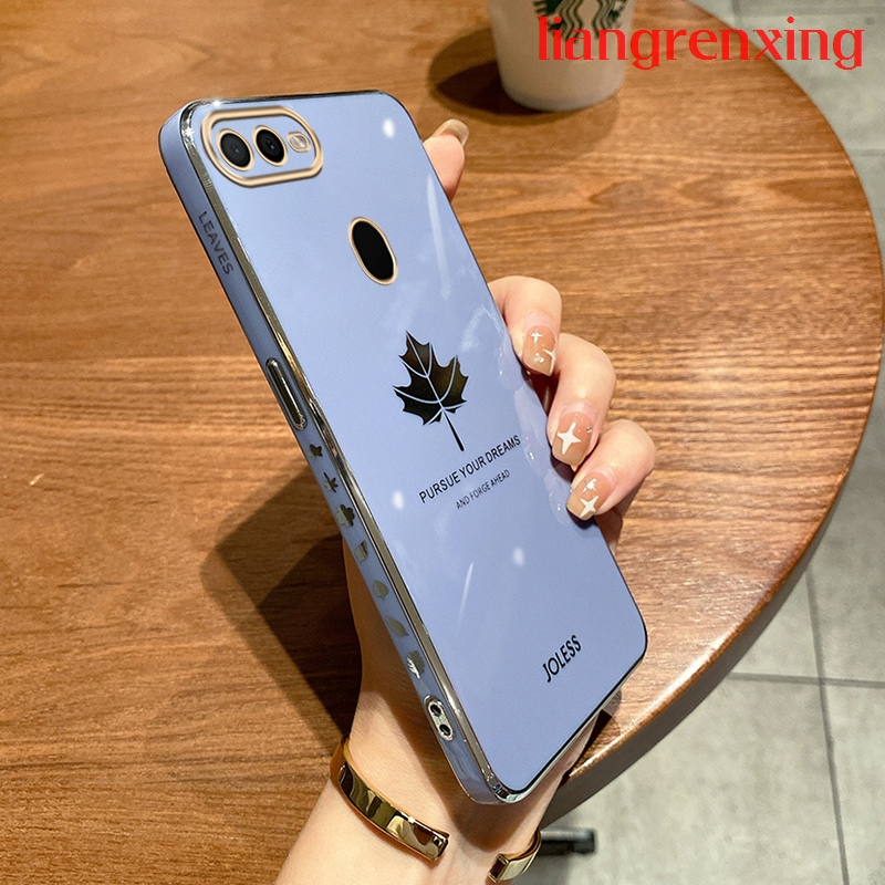 Ốp lưng OPPO a5s OPPO a12 OPPO a7 OPPO a3s OPPO a12e OPPO F9 Ốp ĐiệN ThoạI HọA TiếT Lá Phong Cho OPPO a5s OPPO a12 OPPO a7 OPPO a3s OPPO a12e OPPO F9 DDFY02 viền vuông cute