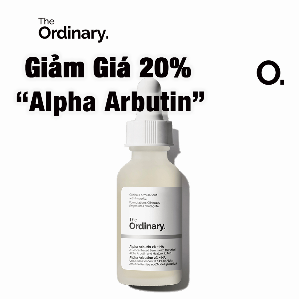 The Ordinary Alpha Arbutin 2% + HA Tinh Chất Dưỡng Trắng Chăm Sóc Da 30ml
