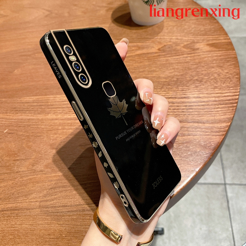 Ốp lưng VIVO V15 PRO VIVO V15 Ốp Điện Thoại Silicon Mềm In Hình Lá Phong Hoạt Hình Bảo Vệ Cho VIVO V15 PRO VIVO V15 DDFY02 viền vuông cute vivo 1819