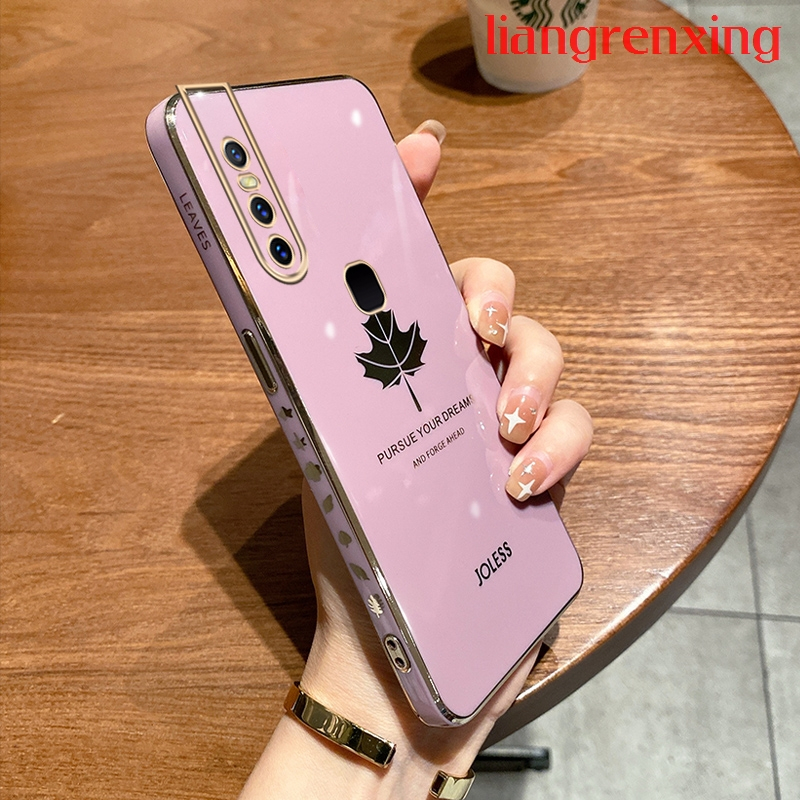 Ốp lưng VIVO V15 PRO VIVO V15 Ốp Điện Thoại Silicon Mềm In Hình Lá Phong Hoạt Hình Bảo Vệ Cho VIVO V15 PRO VIVO V15 DDFY02 viền vuông cute vivo 1819