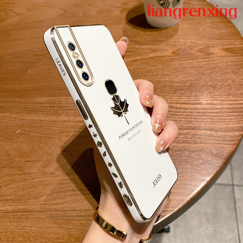 Ốp lưng VIVO V15 PRO VIVO V15 Ốp Điện Thoại Silicon Mềm In Hình Lá Phong Hoạt Hình Bảo Vệ Cho VIVO V15 PRO VIVO V15 DDFY02 viền vuông cute vivo 1819