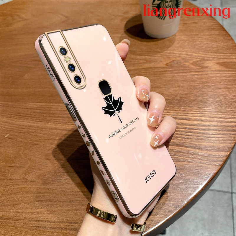 Ốp lưng VIVO V15 PRO VIVO V15 Ốp Điện Thoại Silicon Mềm In Hình Lá Phong Hoạt Hình Bảo Vệ Cho VIVO V15 PRO VIVO V15 DDFY02 viền vuông cute vivo 1819