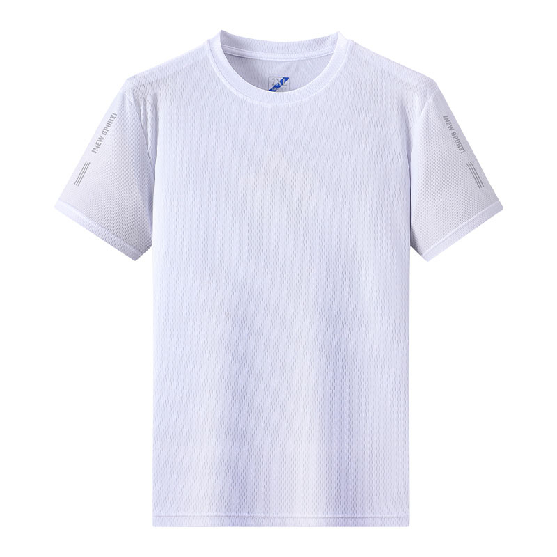 Áo Thun Lưới Tay Ngắn Cổ Tròn Dáng Rộng Thoáng Khí Thời Trang Mùa Hè Cho Nam