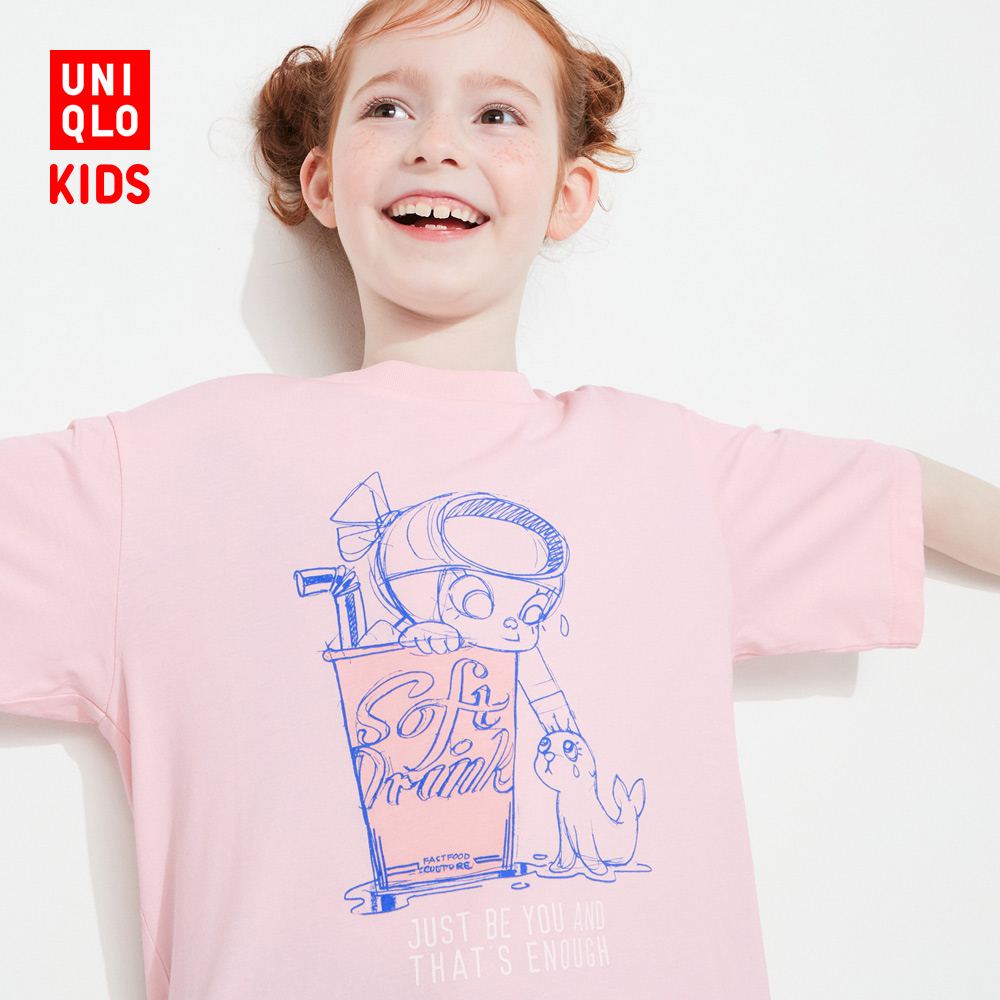 Hàng Có Sẵn Áo Thun Tay Ngắn Bong Bóng UNIQLO Dành Cho Bé Gái (UT) POP MART 459798
