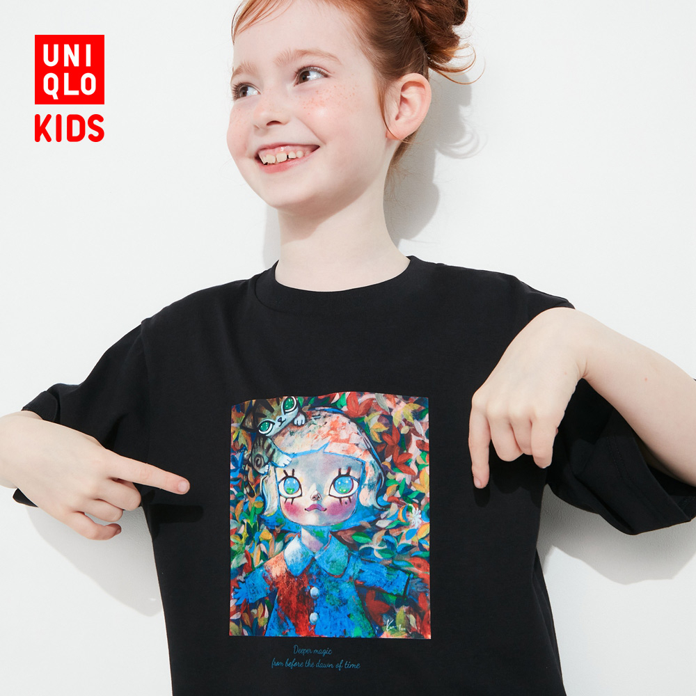 Hàng Có Sẵn Áo Thun Tay Ngắn Bong Bóng UNIQLO Dành Cho Bé Gái (UT) POP MART 463149