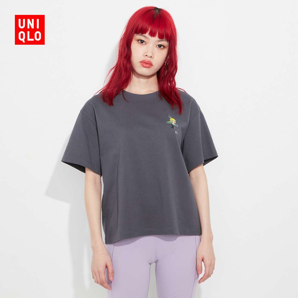 Uniqlo Áo Thun Tay Ngắn In Chữ UTPOPMART Dễ Thương Cho Mẹ Và Bé 461788