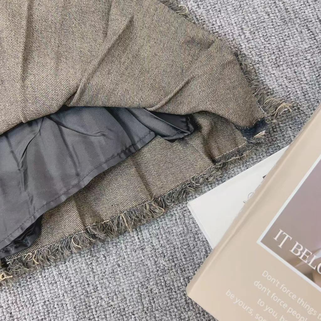 Set Áo Thun Ngắn Tay Cổ Tròn In Hình Ngôi Sao + Chân Váy Jeans Lưng Cao Thời Trang Hàn Cho Nữ