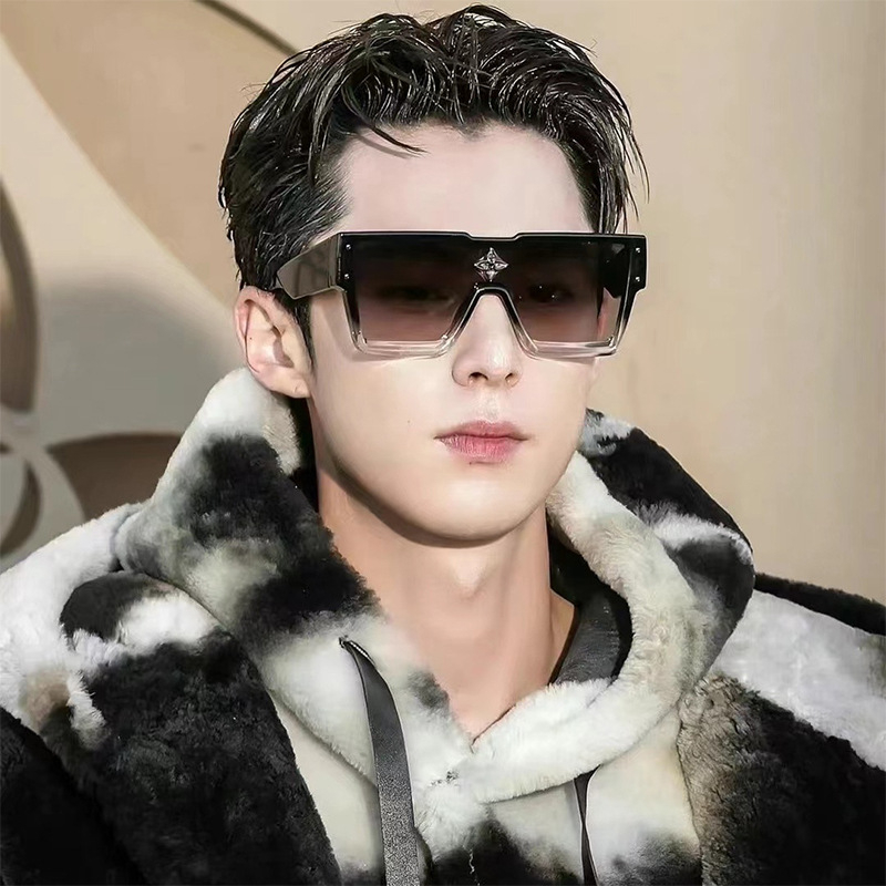 Kính Mát Gọng Vuông Oversize Thời Trang Hàn Quốc Cho Nam Nữ