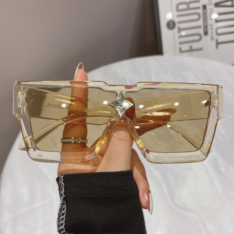 Kính Mát Gọng Vuông Oversize Thời Trang Hàn Quốc Cho Nam Nữ